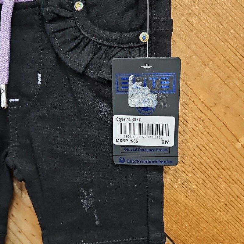 New Elite Premium Jeans, DENIM, Size: 9MONTHS